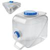 Generic Contenitore d'acqua pieghevole - 16L borsa portatile per acqua, serbatoio | Conservazione dell'acqua del commestibile, contenitore portatile di viaggio, facile versamento del becco