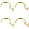 Kichvoe 4 Pezzi Gancio per Stecca da Biliardo, Supporto per Stecca da Pool, Metallo Oro, Struttura a Triangolo, per Bridge Stick e Pool Cue, per Sala Biliardo e Game Room,