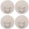 BATHVEVE 4 Pezzi Fibbia in PVC per Corda e Fune, Fissaggio Sicuro per Tavola da Paddleboard Gonfiabile, Kayak e Barca, Acque Dolci e Marine