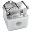 Baoblaze Portacanna da Pesca Supporto Staffa Base Integrata Reggicanna Montaggio Barche Stabilità Elevata Culla Curva con Supporti Orizzontali Acciaio, 32MM