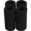 CAXUSD 4 Pezzi Manicotto in Spugna per Cartuccia Co2 16g, Nero