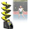 Generic Lanciatore di palline da tennis con telecomando, servizio 3,5 secondi, capacità 33 palline, corsa 10 ore, altezza regolabile, ideale per allenamento e miglioramento delle abilità