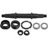 Dolvitrny Set di movimento centrale per bicicletta, in metallo, 14,5 cm, colore: Nero