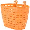 VILLFUL Cestino Decorativo Anteriore per Bicicletta Arancia Plastica