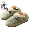 Generic Pantofole riscaldate in peluche riscaldate elettriche ricaricabili | Pantofole riscaldate USB per casa, scaldapiedi, in peluche, per casa, viaggi, camera da letto
