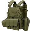 Generic Equipaggiamento protettivo regolabile dei sacchetti multipli dell'impianto | Gilet di sicurezza per attività all'aperto, caccia, allenamento, paintball, cosplay, giochi di ruolo, combattimento