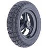 Wswqop Ruota Monopattino Elettrico Ruota Anteriore Assemblata Cerchio Mozzo Tubeless Pneumatica Ammortizzante Stabilità Duratura in Alluminio Lega Gomma