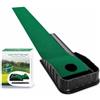 Folpus Tappetino Putting Golf con Singola in Poliestere con Base Antiscivolo per Pratica Quotidiana per Migliorare La Precisione Nel Soggiorno