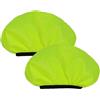 NULYLU Copertura Verde Riflettente per Bici Antipioggia Borsa 2 Pezzi | Borsa Posteriore e Rack Bag, Tessuto, Uso Durante la Pioggia, Accessorio per Ciclismo