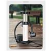 Generic Pompa per bicicletta a pedale 160 PSI (11 Bar) con manometro, pompa portatile pieghevole 13 × 7 × 17.5 cm, compatibile Presta & Schrader, per bici da strada MTB moto elettrica e palloni