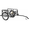 UnifearPro Rimorchio Bici Rimorchio Bagagli Carrello Trasporto Carrello Posteriore Pieghevole in Metallo per Spostare Equipaggiamento E Utensili con Facilità, L, Ct004 Two-Wheel