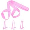 Mikikit 4 Pezzi Cinghia Poliestere e Yoga per Regolabile Tappetino in Coperta Cotone Design Bilanciato Compatto Picnic Escursioni All'aperto e Spostamenti Quotidiani