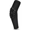 Baoblaze Paraspalla Bambini Protezione Gomito Manicotto Tutore con Pad d'Impatto Modellato E Calzata Stabile Materiale Elastico Confortevole per Movimenti, Nero, YM 65-90 Libbre