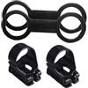 Toddmomy 4 Pezzi Porta Boccaglio e Fibbia per Maschera in Silicone e ABS, Accessori per Maschera Subacquea Neri, Leggeri, Universali, per Immersioni