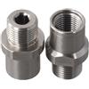 Dolvitrny Estensore per pedali bici in acciaio 304, 20 mm, offset, argento