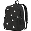 Unkhtt Dot Black & White Print Grande Capacità Adulto Zaino Unisex Borsa da Viaggio Daypack Escursionismo Campeggio Pendolarismo
