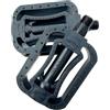 HavenlyCove Pedali per bicicletta in plastica nera antiscivolo piattaforma piatta per MTB per bici elettrica ibrida 26 24 pollici poggiapiedi largo