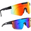 WOLAFOO Occhiali rapidi Rave Occhiali da Ciclismo Occhiali da sole Uomo Donna Occhiali Sportivi Occhiali da Ciclismo Occhiali Polarizzati UV400 Occhiali di Protezione per Corsa All'aperto, Guida in