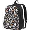 Unkhtt Carino Fantasma Bianco Fantasma Halloween Stampa Grande Capacità Adulto Zaino Unisex Borsa Da Viaggio Zaino Escursionismo Campeggio Pendolarismo
