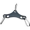 CAQYPVH Adattatore Pull Up Bar Piastra Convertitore Doppio a Singolo Connettore Cavo Palestra Accessori Macchina Cavi Acciaio Resistente con 3 Moschettoni Com, Nero
