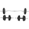 KFPOERTFGD Set di manubri da 60 kg con barra curl e manubri corti, set per allenamento della forza per petto, braccia, schiena, dischi in plastica che non danneggiano il pavimento
