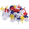 Totority 50 Pezzi Marcatore in Rotondo Plastica da Golf Pallina 18 Mm | Accessorio per Golf, Formato Piatto, Diametro 18mm, Finitura Resistente, Set Colore Casuale