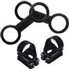 TOYANDONA 4 Pezzi Custode Boccaglio Regolabile in Silicone e ABS, Fibbia per Maschera Subacquea Nera, Leggera, per Snorkeling e Immersioni, vestibilità Universale