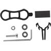 GETAJGHSD Supporto per Numero Bici Staffa per Torcia, 8 Pezzi Nero | Plastica e Metallo, Leggero e Antiscivolo, per Accessori da Ciclismo e Bici da Gara