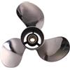 Stuvnexux Elica in Acciaio Inox per Motore Fuoribordo 9 7/8X13-F Compatibile con Motore Fuoribordo da 20HP 25HP 30HP 664-45949-02-00