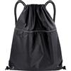 CHEESANHERR Zaino con Coulisse Sacca Sportiva Zainetto Spiaggia Palestra Uomo Donna (Blu Navy, Grande)