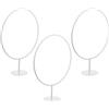 Gadpiparty Supporto per Palloni da Basket da Parete, 3 Pezzi in Ferro Bianco | Moderno e Pulito, per Collezione e Ordine Domestico, Adatto a Palloni Misura 7