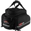 Ronyme Borsa per Portapacchi Posteriore Bici Borsa Bici Valigia Sella Contenitore Portaoggetti Scocca Rigida EVA con Tasche Laterali E Manico Adatta per, Array, Nero, Taglia Unica
