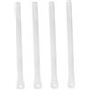 HORIALENCE Set da 4 Cinghia Regolabile Bianca per Scarponi da Sci e Snowboard in PVC con Fibbie Metalliche per Sport All'aperti e Sci in Ambiente