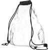 EAZY CASE - Borsa per festival, trasparente, per eventi, stadio, con coulisse, impermeabile, per sport, cosmetici, accessorio per festival, unisex, trasparente, m, Zaino giornaliero
