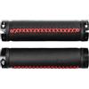 COMPUKAS Manopole per Bici Antiscivolo in Pelle Microfibra con Cuciture Rosse, 1 Paio Coprimanubrio Ergonomici per Mountain Bike, Accessori per Ciclismo Outdoor