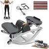 Generic Step da lato a lato, macchina per allenamento domestico per gambe, glutei, addominali, attrezzatura portatile per fitness a basso impatto, con monitor LCD