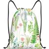 Kfjghhl Springtime Herb Garden Zaino con coulisse Borsa Sport Sackpack Bulk Cinch Gym Bag Donne Uomini Bambini Sport All'aperto, Nero , S, Vacanze