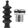 BESTOYARD 2 Set Copertura a Soffietto 42mm per Asta Rc Barca | Montaggio in Alluminio e Gomma Nera, Set, Accessorio per Asta e Scafo
