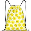 Kfjghhl Giallo Pollo Coulisse Zaino Borsa Sport Sackpack Bulk Cinch Gym Bag Donne Uomini Bambini Sport All'aperto, Nero , S, Vacanze