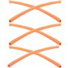 NESTINGHO 6 Pezzi Tubi in Schiuma per Trampolino Arancia Rivestimento e Facile da Pulire, Protezione Imbottita per Pali del Trampolino da Gioco All'aperto