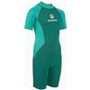AQUASTIC Wavey JRG - Muta in neoprene da 2 mm per bambini, a maniche corte, cerniera posteriore e isolamento termico, per nuoto, SUP e snorkeling, per ragazzi e ragazze (113-122)