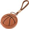 BESTYASH Portamonete Sportivo a Forma di Pallone da Basket in Pvc, Borsa Compatta per Cuffie e Piccoli Accessori, per Feste Sportive e Zaini