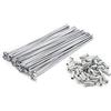 QQY Raggi per bici in acciaio al carbonio 13G raggi per bicicletta MTB Road Bike raggi con nippli 100-292 mm raggi ruota per ruote da 12/14/20/24/26/27,5/29 pollici