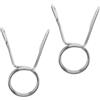 Vaguelly 2 Pezzi Morsetti a Molla Struttura Compatta e Resistente in Ferro Argento Scanalature Antiscivolo per Bilanciere e Manubri per Sessioni in Palestra e Deadlift