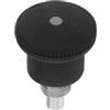 TEHAUX Manopola a Sfera per Cyclette Vite di Ricambio in ABS, Design Elegante, Regolazione Affidabile Senza Sforzo, Accessorio per Attrezzi Fitness Nero