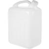 Yardwe Secchio Portatile da Campeggio 5l in Hdpe Bianco Maniglia | Contenitore Acqua Vuoto, Capacità 5kg, Uso per Picnic e Arrampicata, Design Antiusura