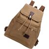 iplusmile Zaino da Viaggio in Tela Khaki Unisex Grande Capacità e Tracolla Regolabile per Uso Quotidiano e Viaggi Leggeri
