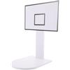POPETPOP Pattumiera per Canestro da Basket, Canestro da Basket Portatile da Pavimento in PVC Bianco, Installazione Facile e Silenzioso, per Adulti, Casa e Ufficio