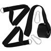 BESTOMZ Maniglie per Cavo da Palestra, Accessori Fitness in TPE Nero | Design Ergonomico e Versatile, per Centri Fitness Professionali e Casa, Kit con Fibbie, Uso Quotidiano