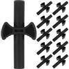GOOHOCHY 12 Pezzi Trampoline Enclosure Pole Gap Spacers a Croce, ABS Nero, per Installazione e Fissaggio di Trampolino e Pali di Recinzione, Accessori per Trampolino